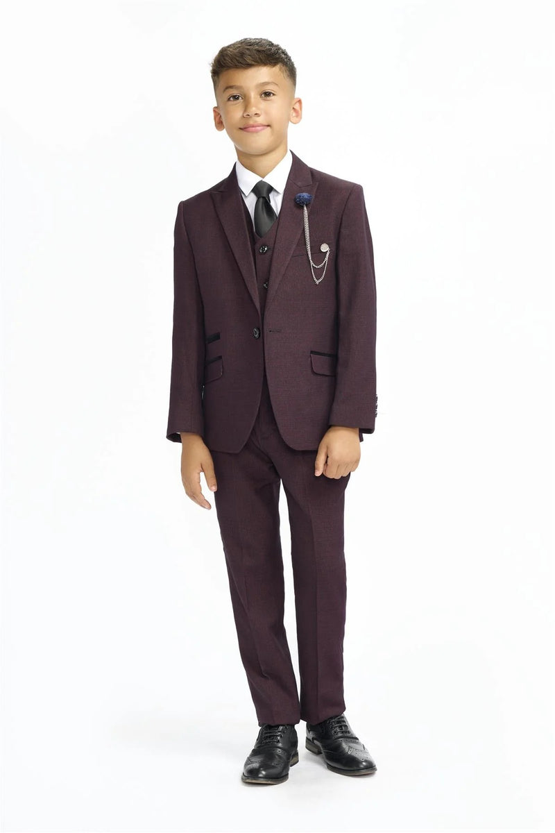 Caridi 3 Piece Suit - Wine