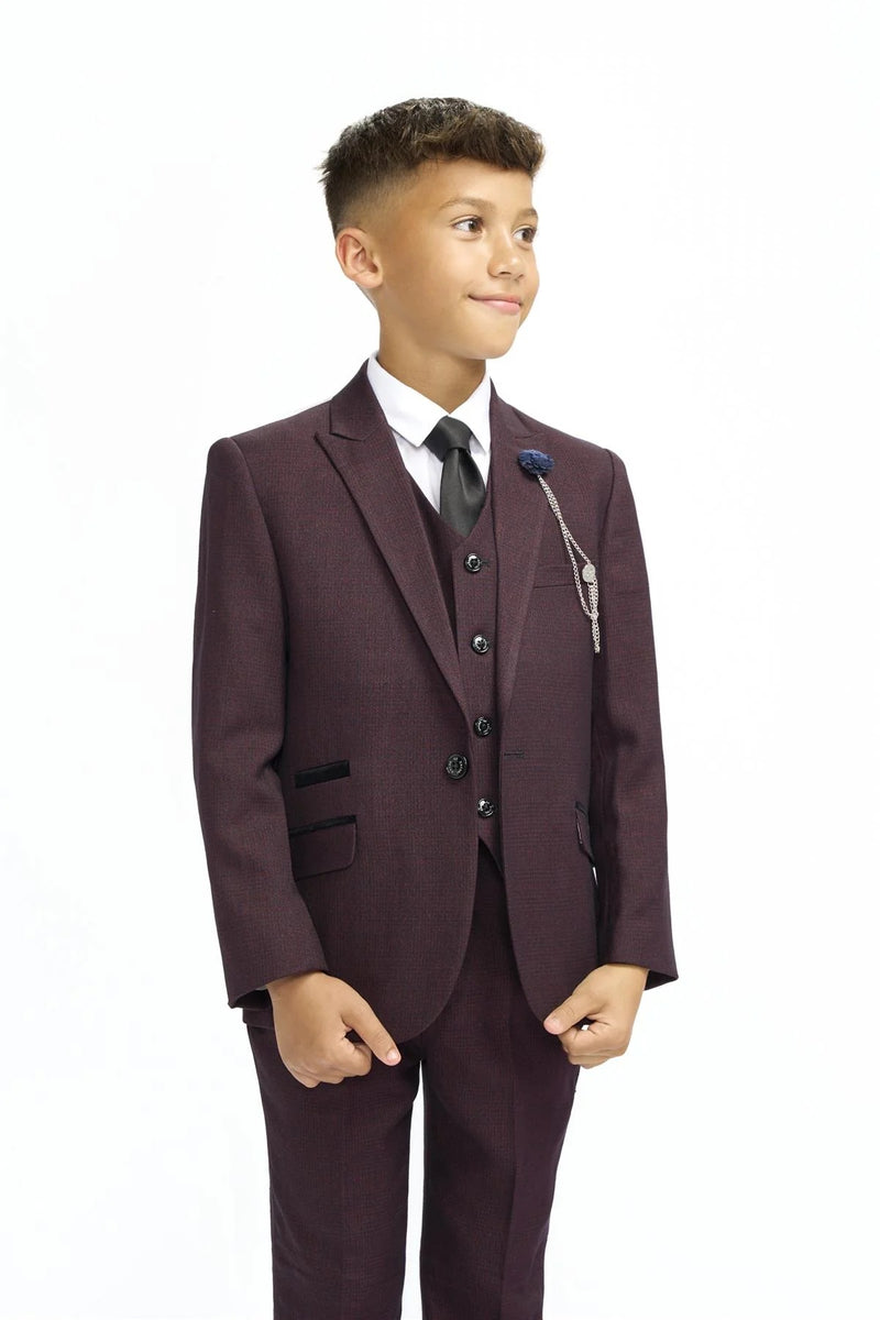 Caridi 3 Piece Suit - Wine
