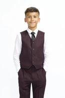 Caridi 3 Piece Suit - Wine
