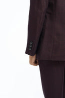 Caridi 3 Piece Suit - Wine