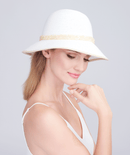 Cassini Hat - White & Natural