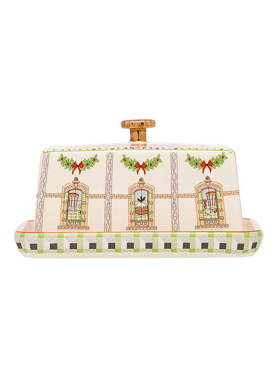 Christmas Butter Dish - Dolls House