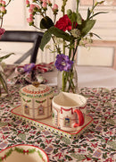 Christmas Sugar Bowl & Milk Jug Set - Dolls House