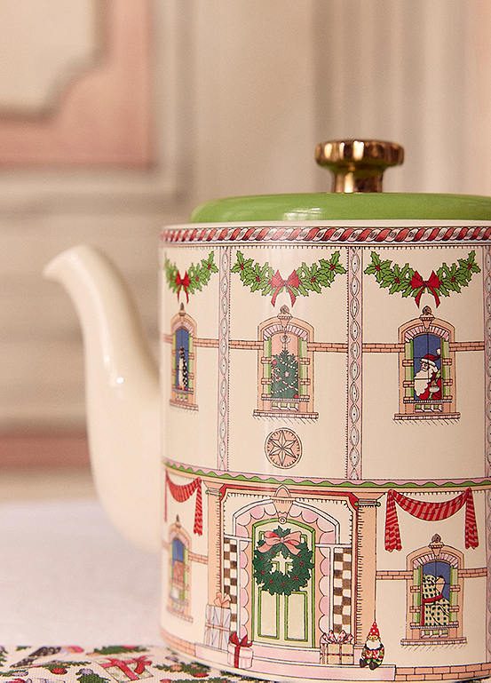 Christmas Teapot - Dolls House