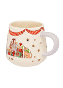 Christmas Twisted Handle Billie Mug - Presents