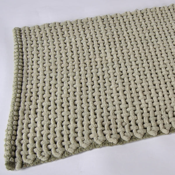Chenille Bath Mat - Green