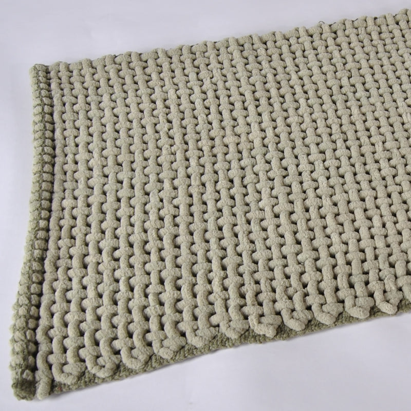 Chenille Bath Mat - Green
