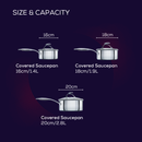 SteelShield™  3 Piece Saucepan Set