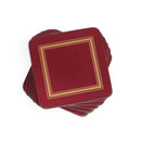 Classic Burgundy Coasters - Set of 6