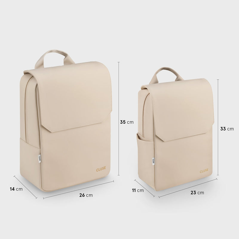 Nuitée Petite Backpack - Beige & Gold