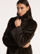 Coby Coat - Dark Chocolate