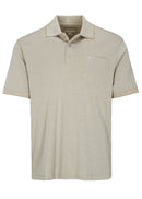 Short Sleeve Polo Shirt - Dark Sand Mel