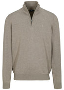 Zip Troyer Pullover - Dark Sand Mel