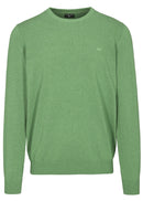 Round Neck Jumper - Ivy Green Melange