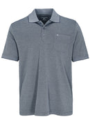 Short Sleeve Polo Shirt - Blue Navy Mel
