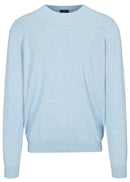 Round Neck Jumper - Sky Blue Mel