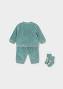 2Pc Corduroy Tracksuit - Mineral