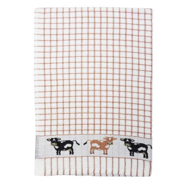Poli-Dri Jacquard Cows Tea Towel