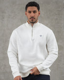 Zach 1/4 Zip Sweatshirt - Cream
