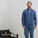 Damon 1/2 Zip Sweatshirt - Denim
