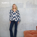 Dana Floral Top - Teal