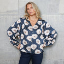 Dana Floral Top - Teal