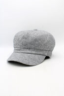 Viscose Bakerboy Hat - Dark Grey
