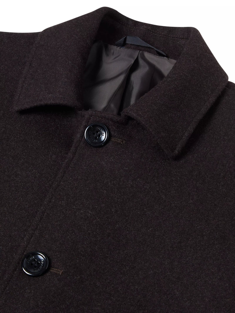 Bales Overcoat - Dark Blue/black