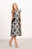 Diana Dress - Silver Flower