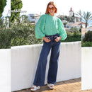 Doreen Wide Leg Jean - Mid Blue