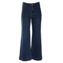 Doreen Wide Leg Jean - Mid Blue