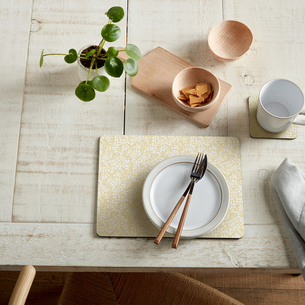 Gold Motif Set of 6 Coasters