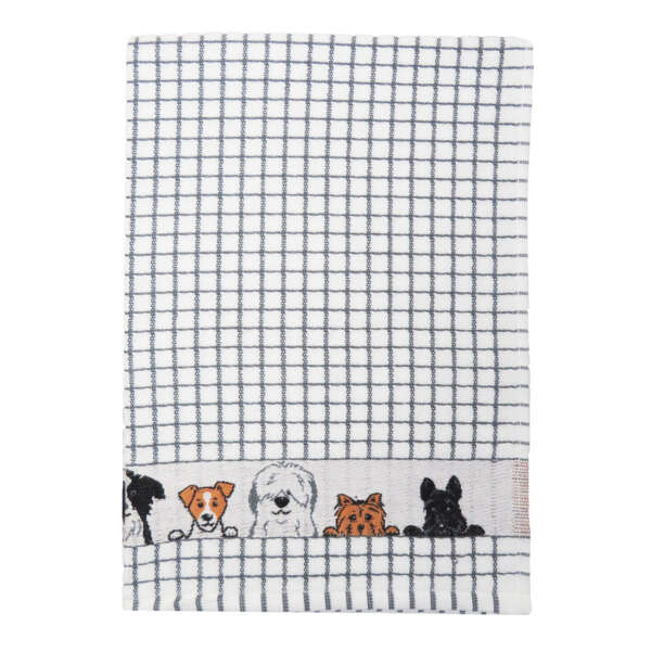 Poli-Dri Jacquard Dogs Tea Towel