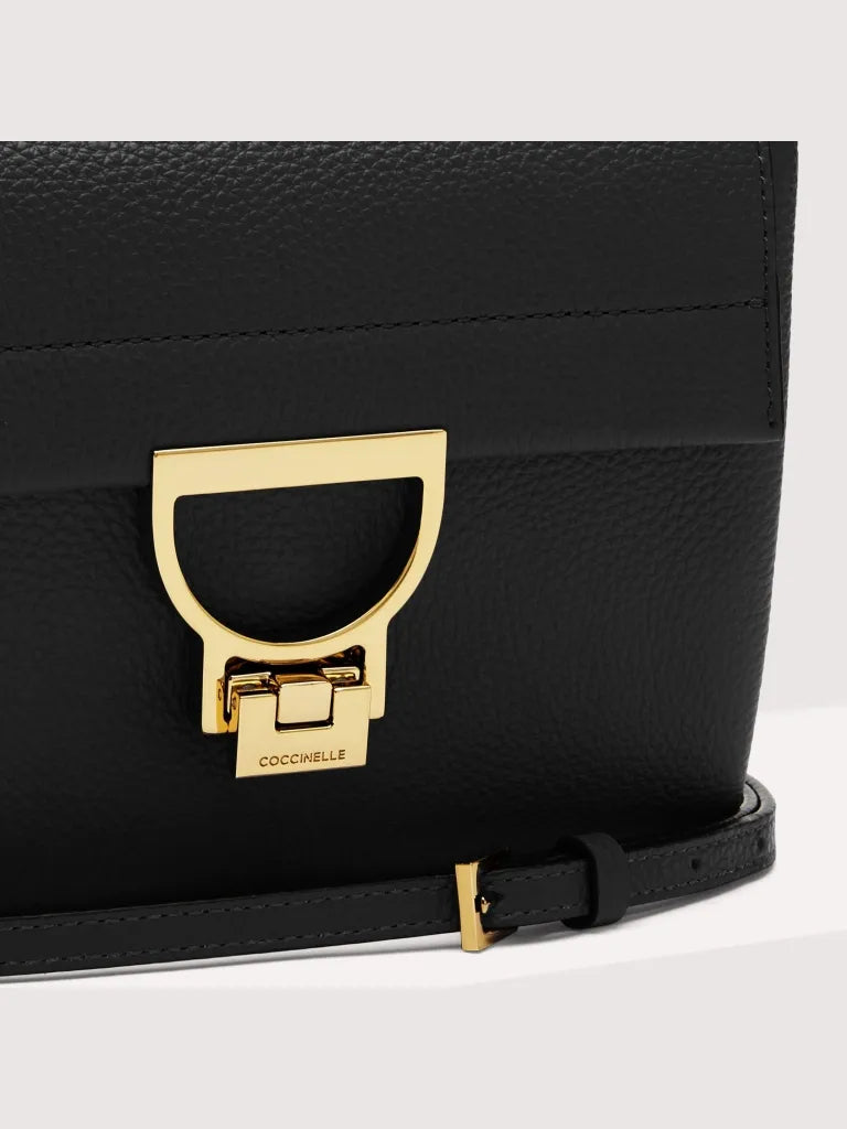 Grained Leather Handbag - Midnight Blue