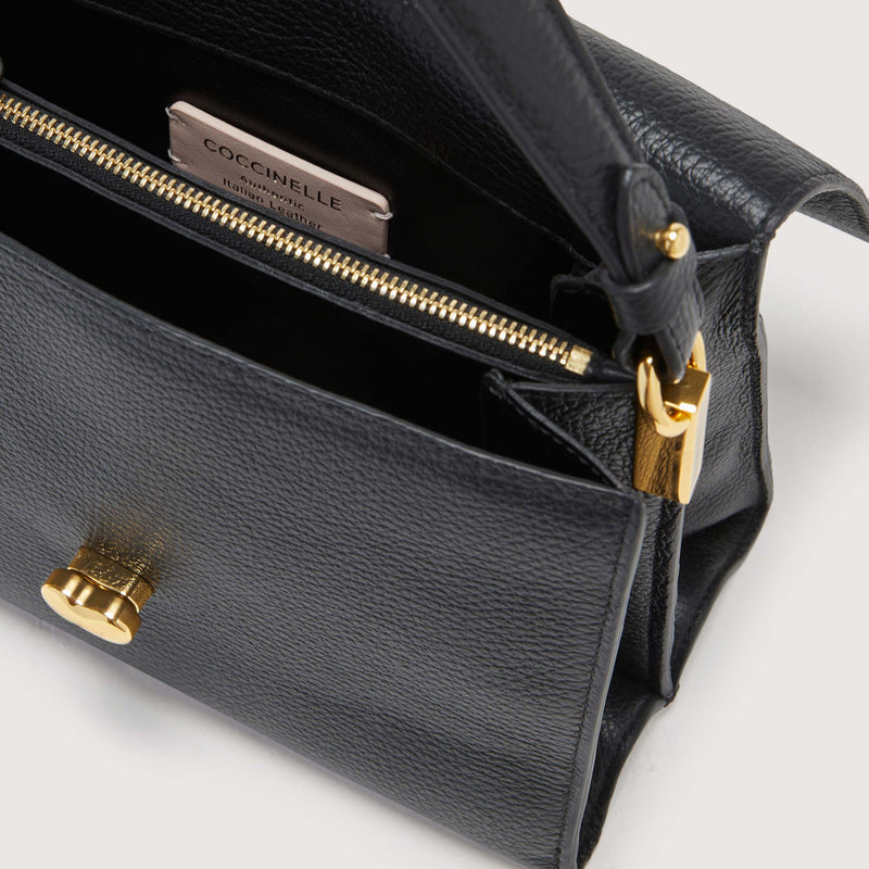 Leather Handbag - Black
