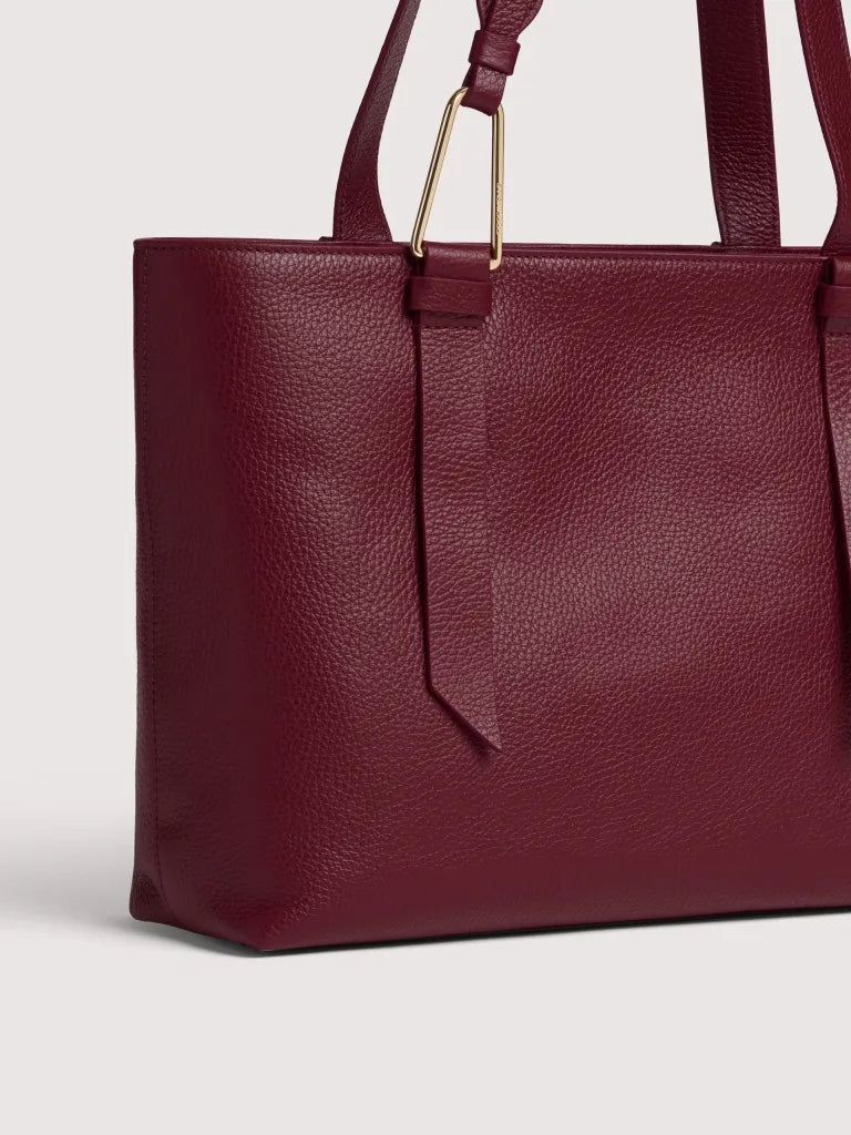 Grained Leather Handbag - Ribes
