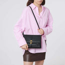 Grained Leather Purse - Black