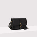 Grained Leather Purse - Black