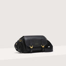 Grained Leather Handbag - Black