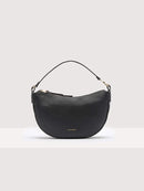 Grained Leather Handbag - Black