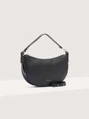 Grained Leather Handbag - Black