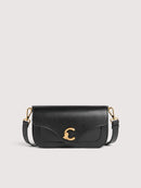 Calf Smooth Leather Handbag - Black