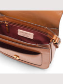 Calf Smooth Leather Handbag - Cognac