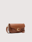 Grained Leather Handbag - Cognac