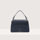 Grainy Leather Handbag - Midnight Blue