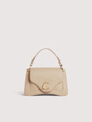 Grainy Leather Handbag - Sandshell