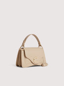 Grainy Leather Handbag - Sandshell