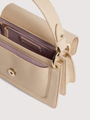 Grainy Leather Handbag - Sandshell