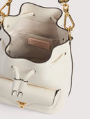 Grainy Leather Handbag - Pearl