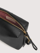 Grainy Leather Handbag - Black